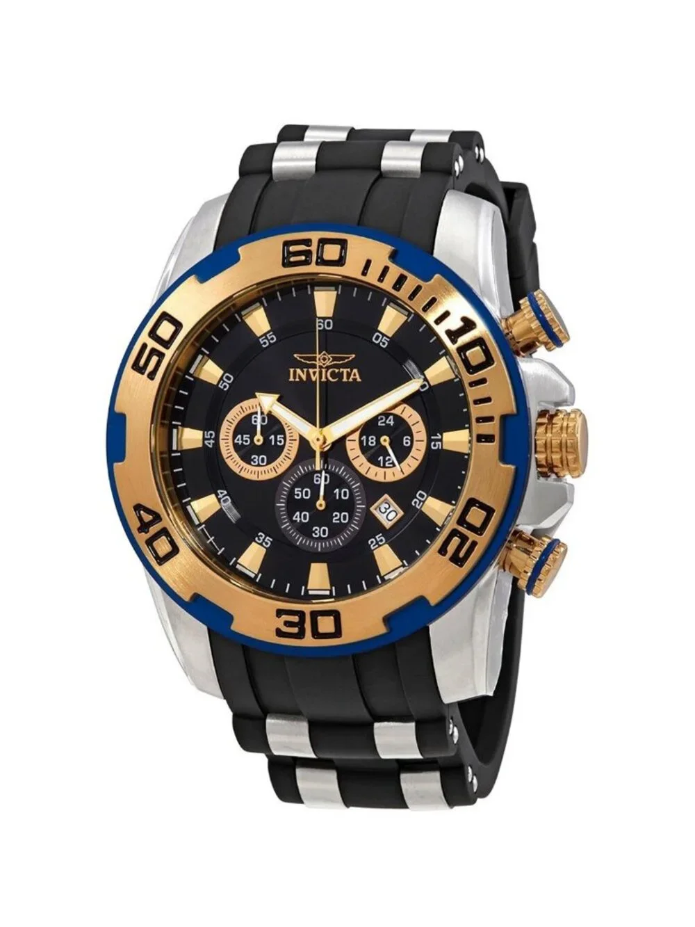 NWT Invicta Pro Diver Chronograph Quartz Black Dial Men's Watch